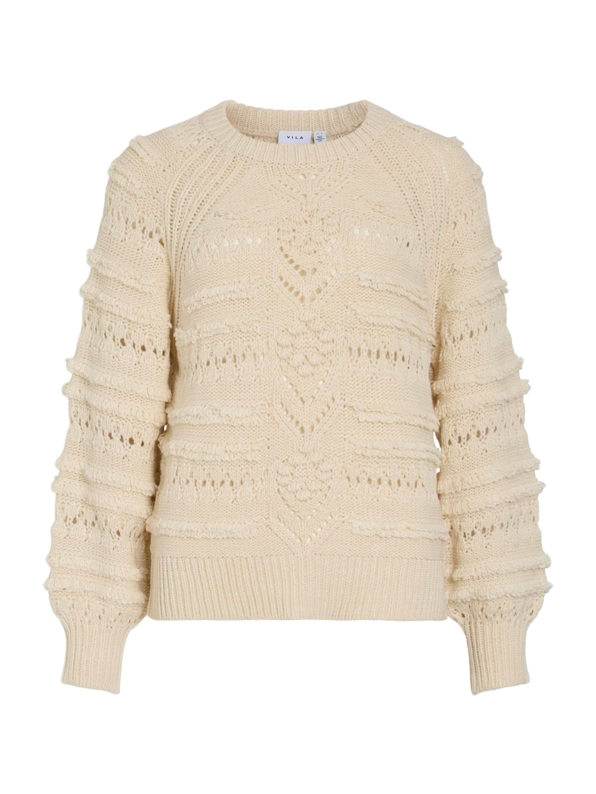Pull-over VILA en beige : devant