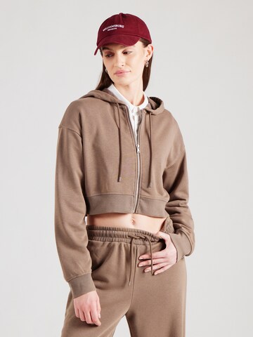 ABOUT YOU - Sudadera con cremallera 'Jolin' en beige: frente
