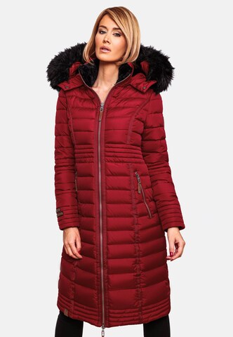 NAVAHOO Winter coat 'Umay' in Red: front