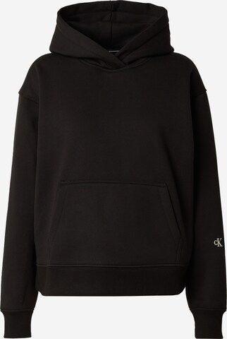 Sweat-shirt Calvin Klein Jeans en noir : devant