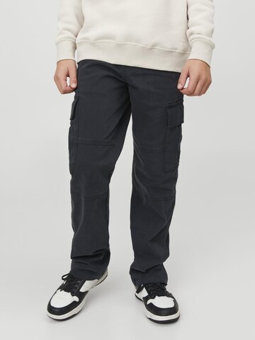 Jack & Jones Junior Regular Trousers 'HARLOW' in Black: front