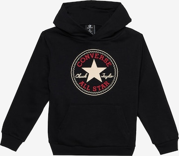 CONVERSE Collegepaita värissä musta: etupuoli