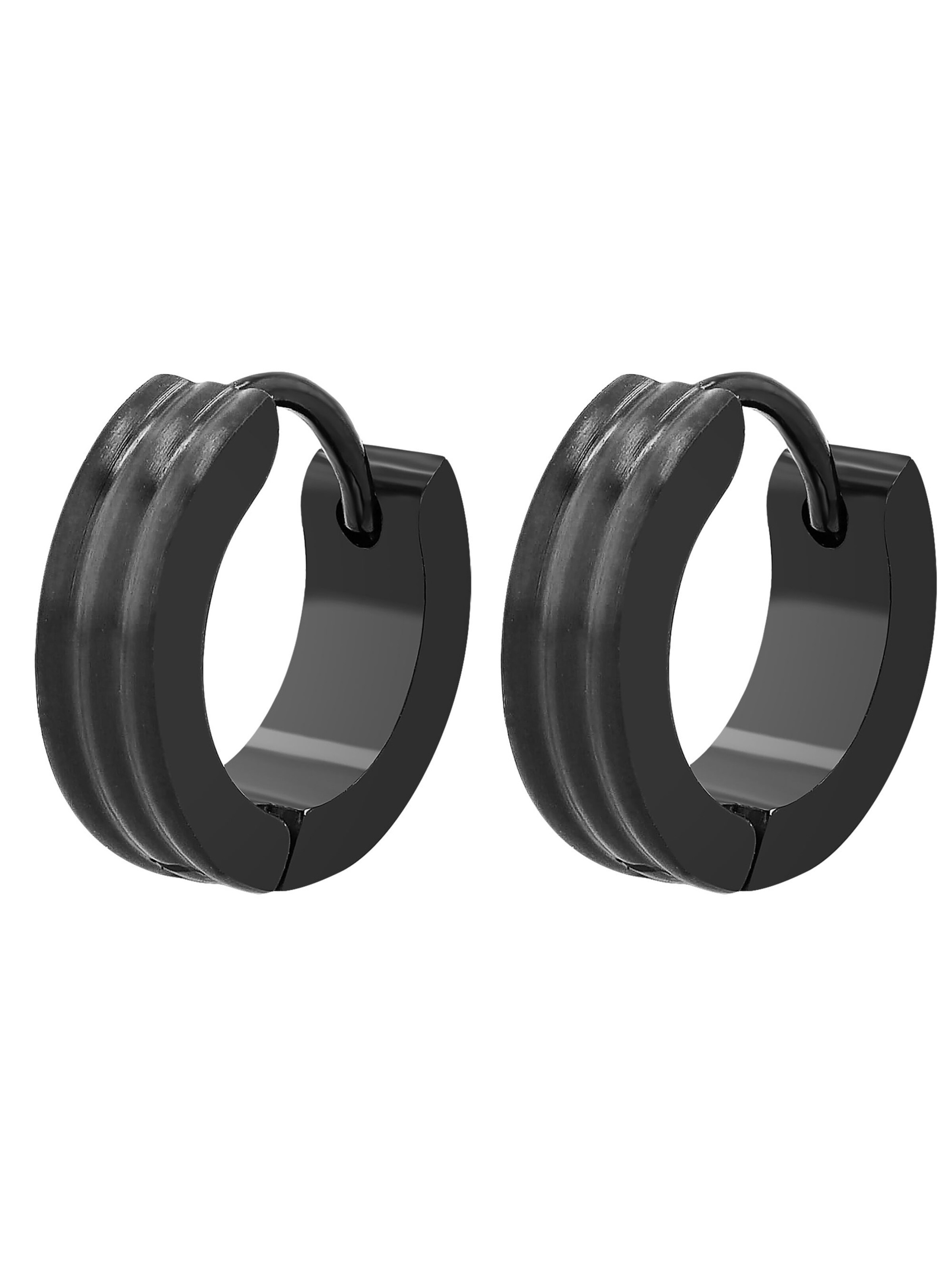 Akzent Earrings 'Milo, langlebig' in Black: front