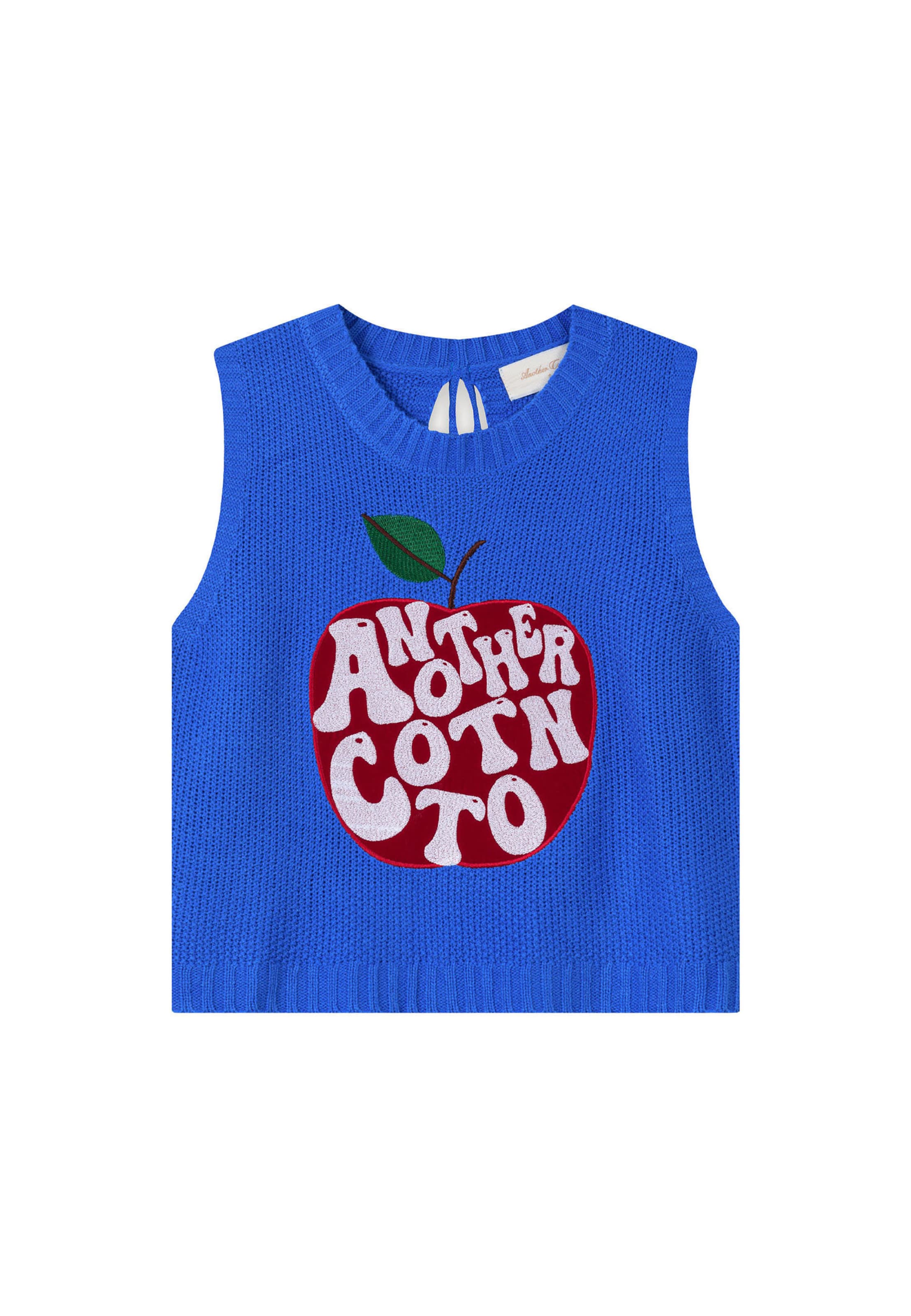 Another Cotton Lab - Pullover 'Apple' em azul: frente