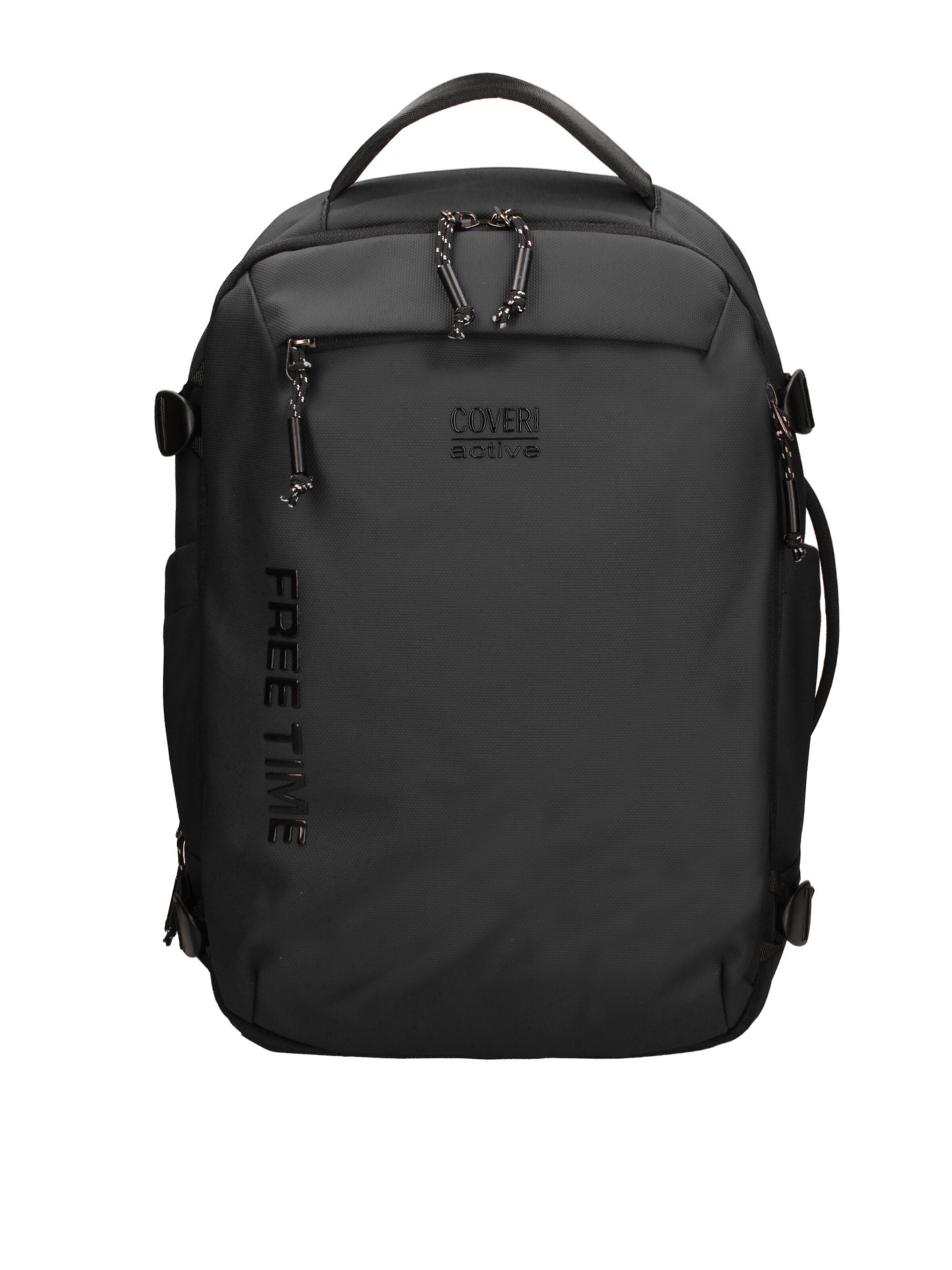 Zaino 'Zaino Coveri Active Poliestere 100% - Unisex Casual con Zip' di Coveri Collection in nero: frontale