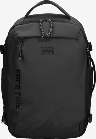 Zaino 'Zaino Coveri Active Poliestere 100% - Unisex Casual con Zip' di Coveri Collection in nero: frontale