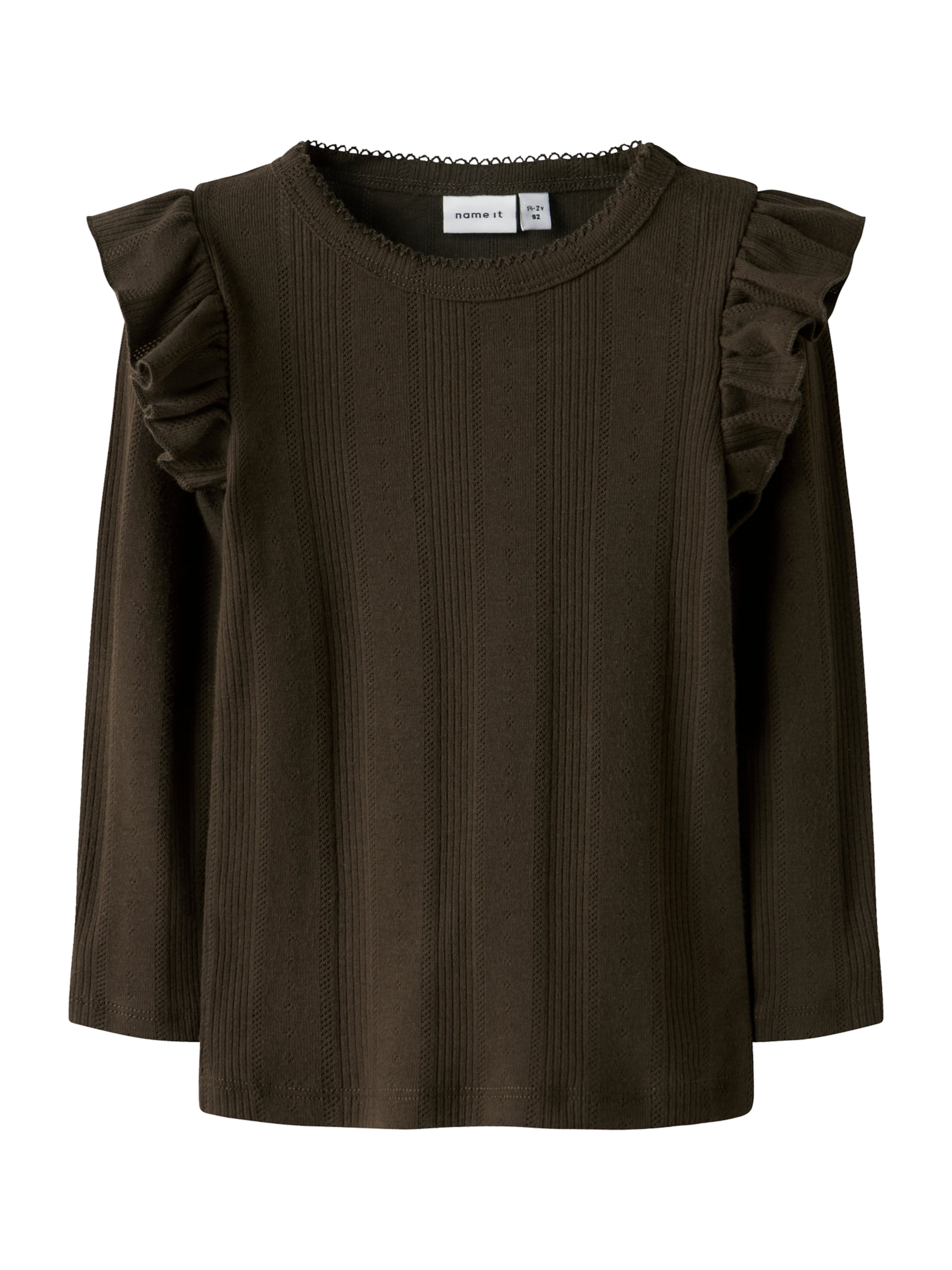 NAME IT Tričko 'NMFJULIA' - Hnedá: predná strana