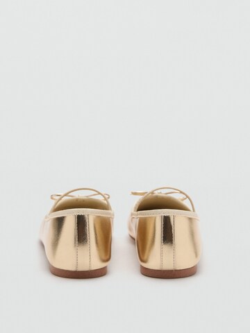 MANGO KIDS Baleríny 'Gigi' – zlatá