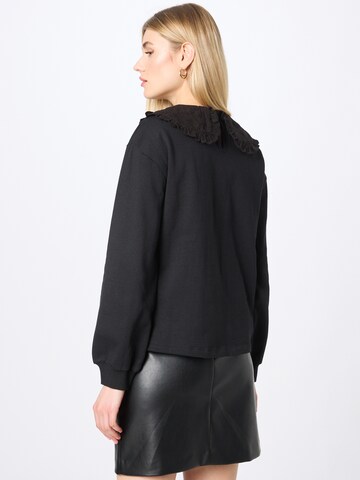 Dorothy Perkins - Sudadera 'Broderie' en negro