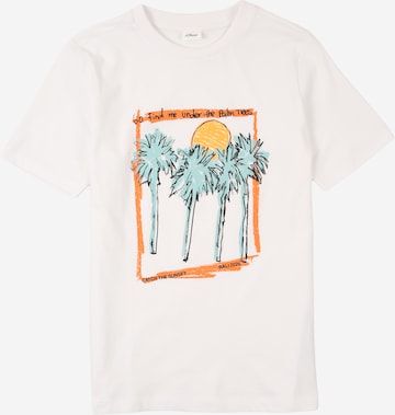 s.Oliver Shirt in Wit: voorkant
