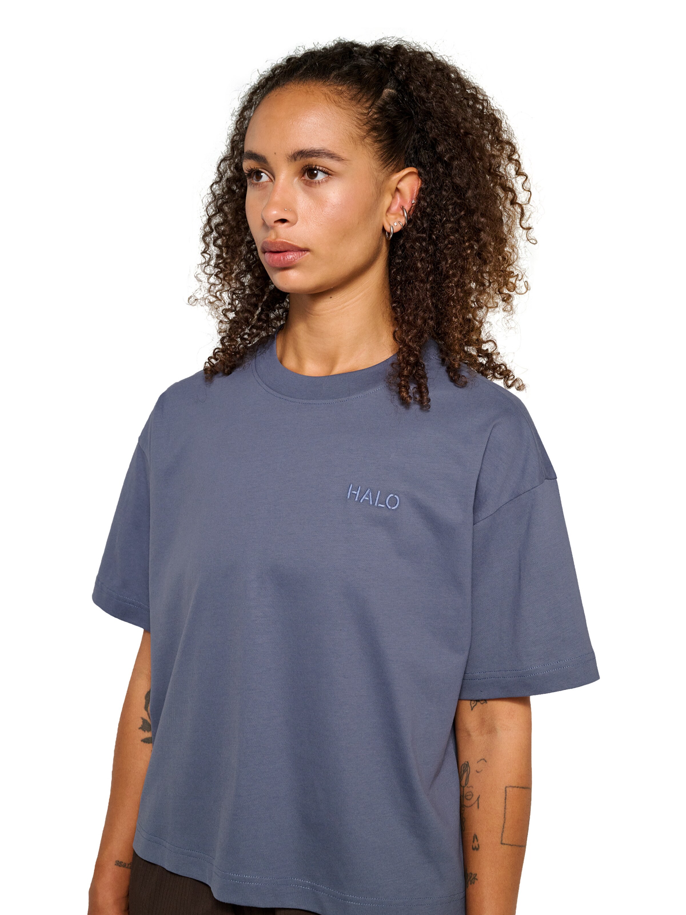 HALO Shirt in Grijs: voorkant