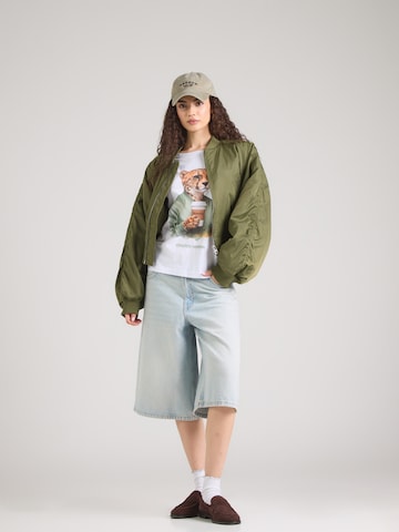 T-shirt 'Monday Cheetah' EINSTEIN & NEWTON en blanc