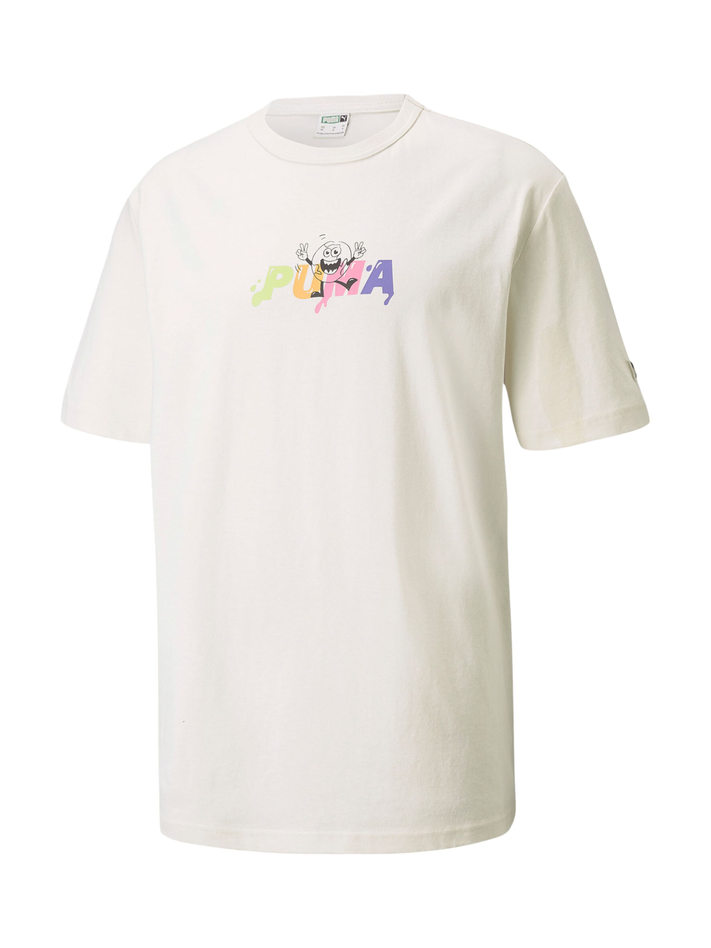 PUMA T-Shirt in grün / lila / pink / weiß, Produktansicht