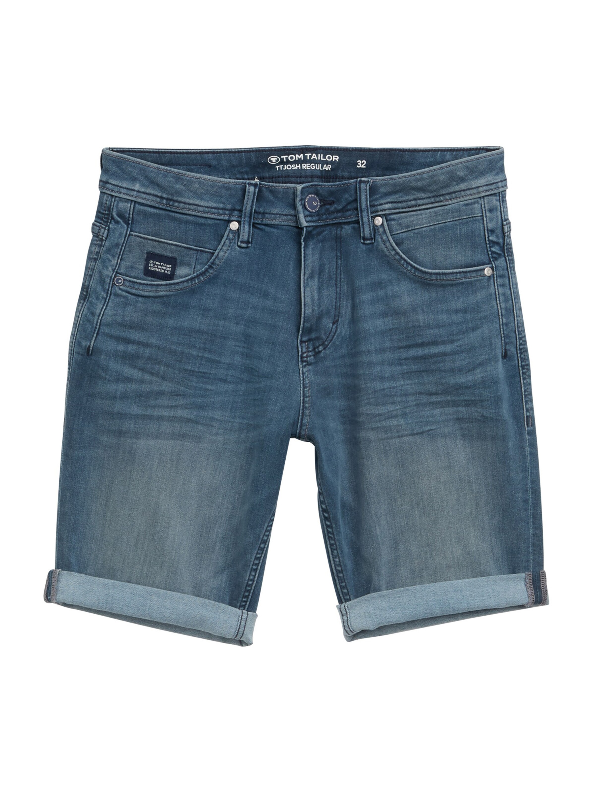 TOM TAILOR Džíny 'Josh' – modrá: přední strana