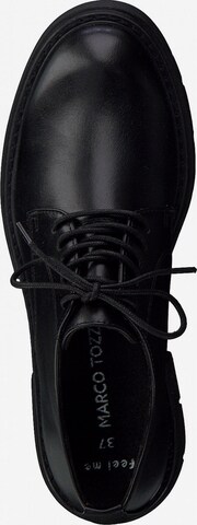 MARCO TOZZI Fűzős cipő - fekete