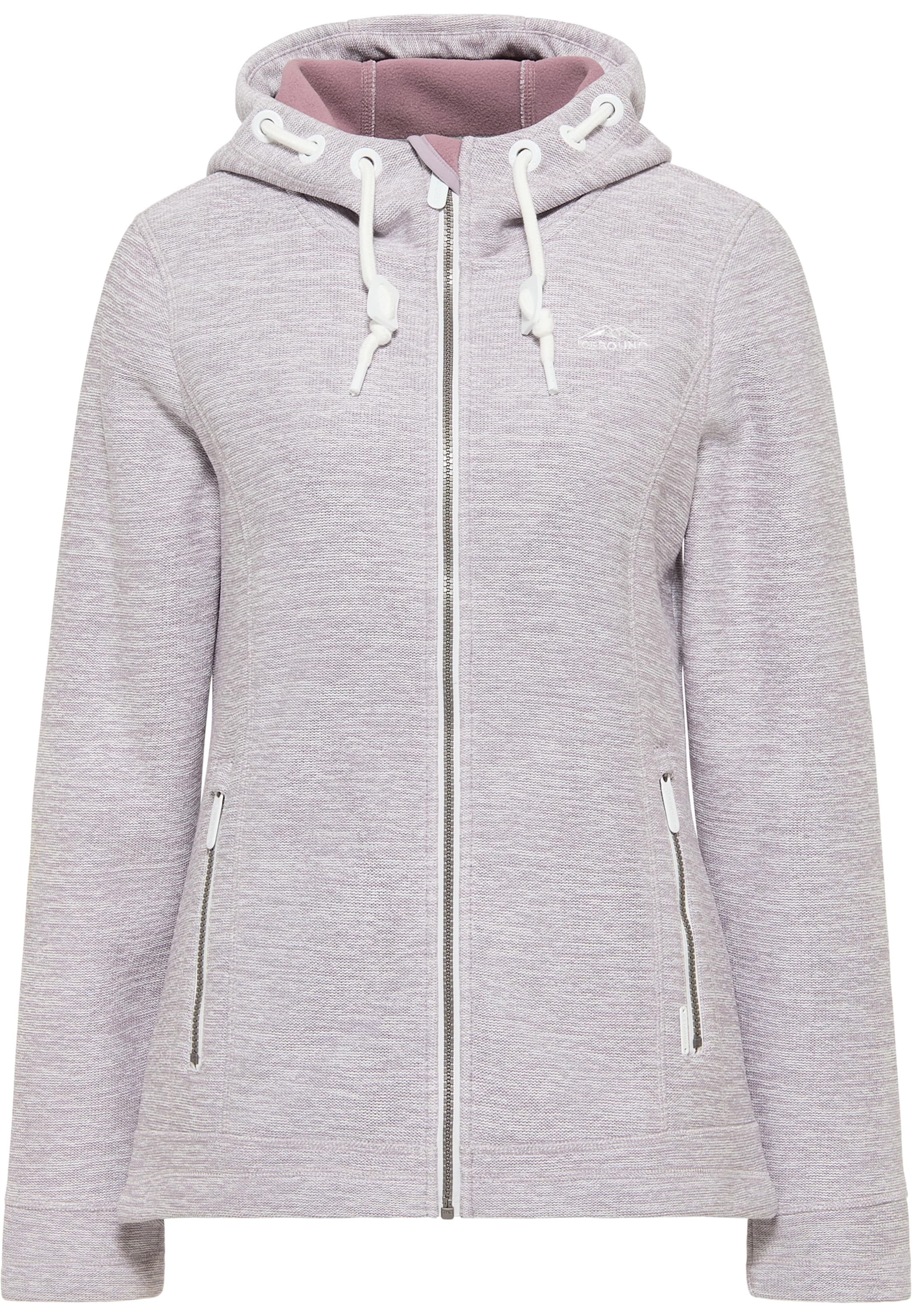ICEBOUND Fleece jas in Lila: voorkant