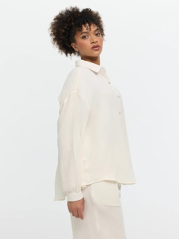 cfab - Camisa 'Musselin Shirt' em branco
