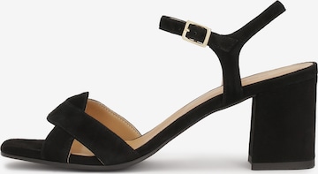 Kazar Sandal in Black: front