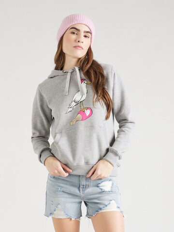 Derbe Sweatshirt 'Sturmmöwin' in Grau