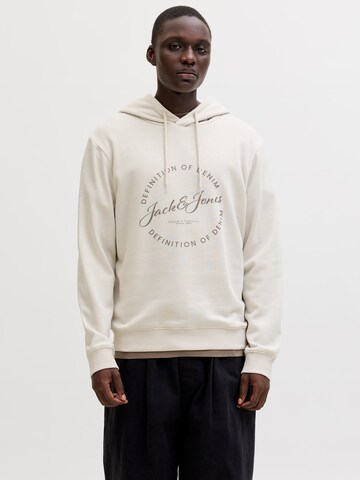 Sweat-shirt 'JJGrayson' JACK & JONES en beige : devant