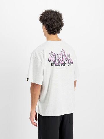 T-Shirt 'Studio Edition' ALPHA INDUSTRIES en gris : devant