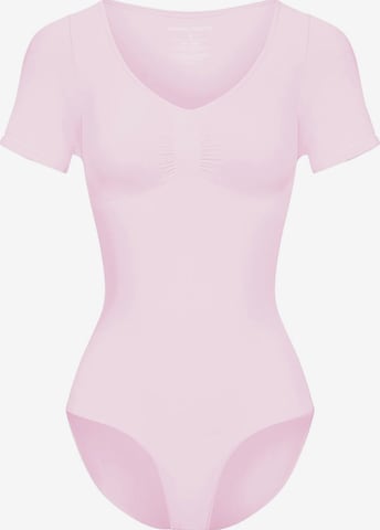 cfab Shaping bodysuit 'T-Shirt Bodysuit Sculpting Shapewear mit Slip' in Pink: front