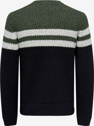 Pull-over Only & Sons en vert