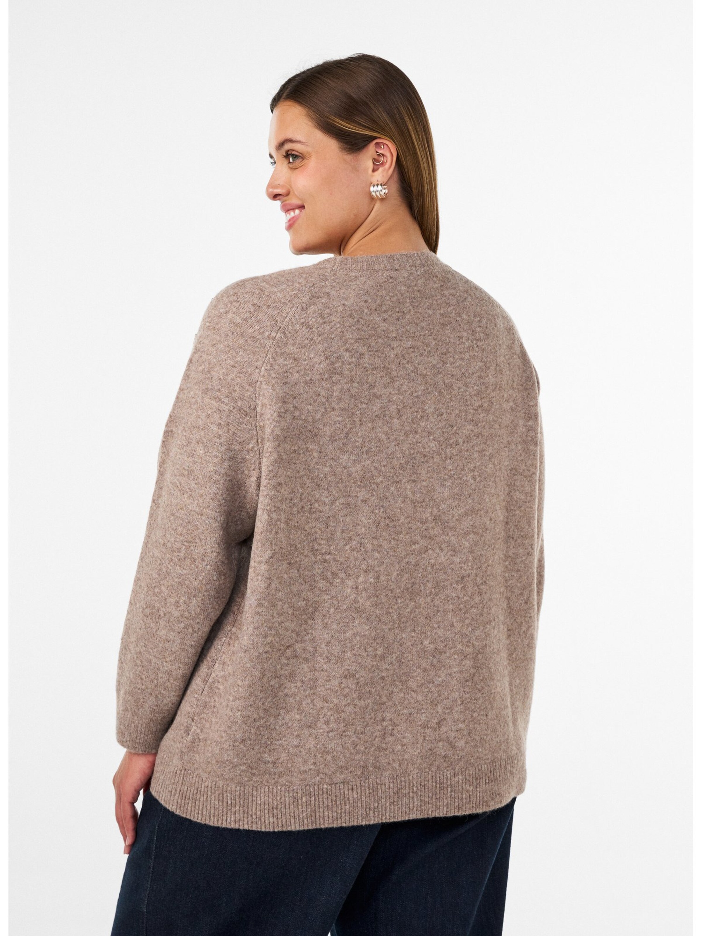 Sweat-shirt Zizzi en beige