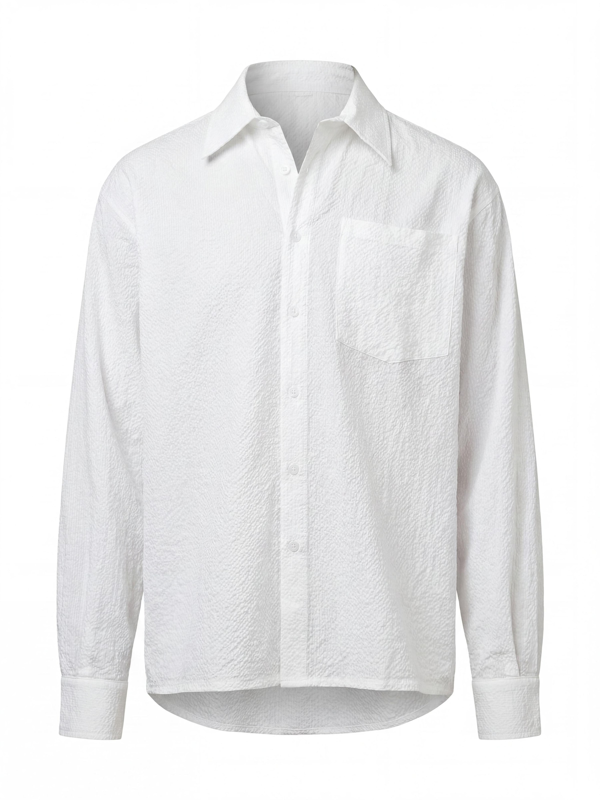 ARMIE Comfort fit Overhemd 'The Jens' in Wit: voorkant