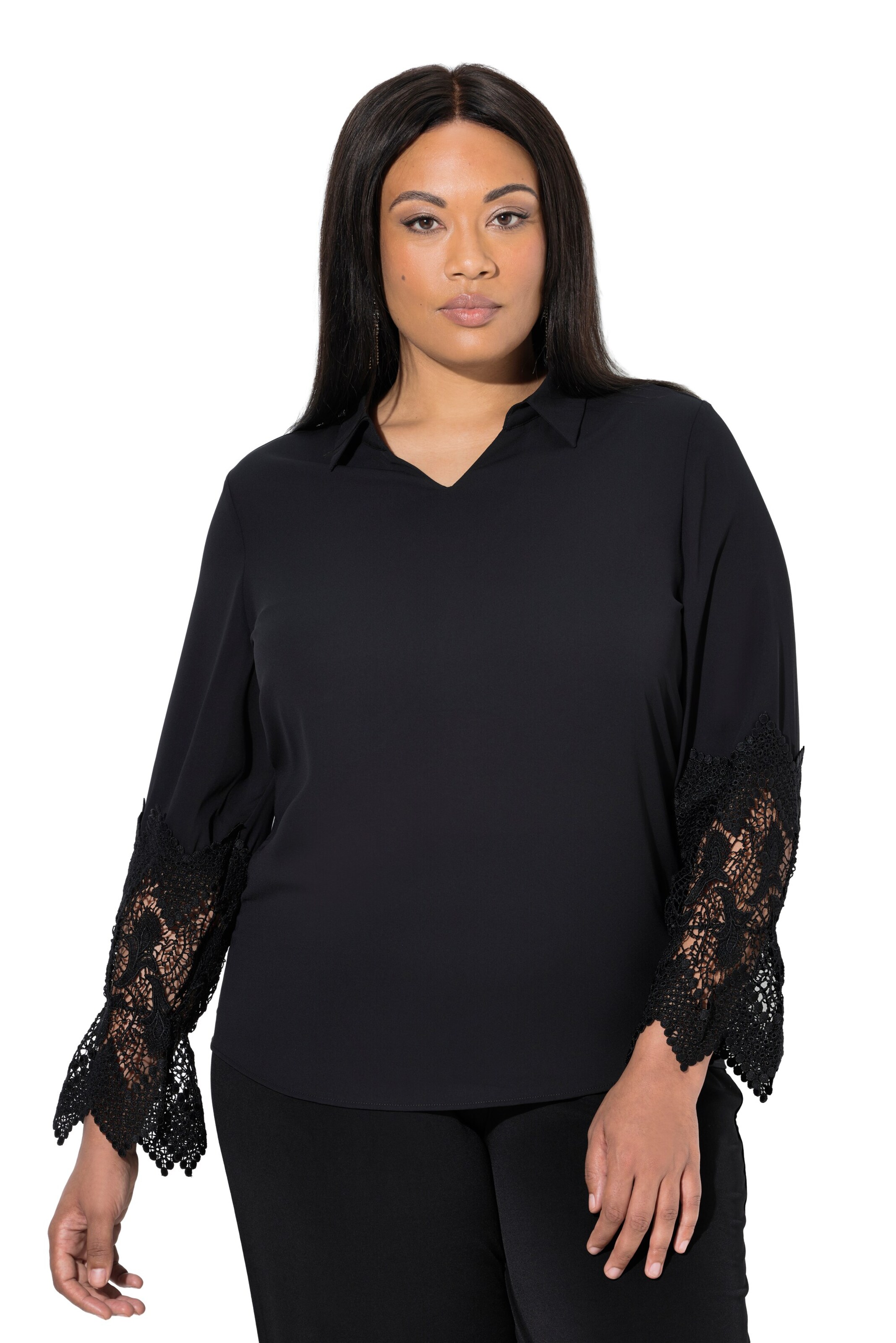 Ulla Popken Tuniek in Blauw: voorkant