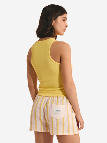 ETAM Pajama Shirt 'Ayora' in Yellow
