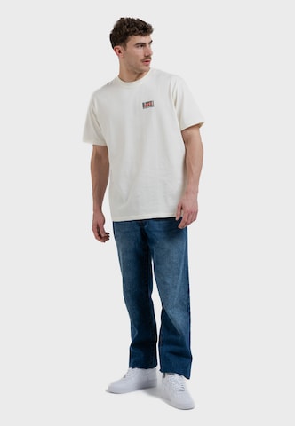 Oldskull Shirt 'Asian Futurism Rider' in White