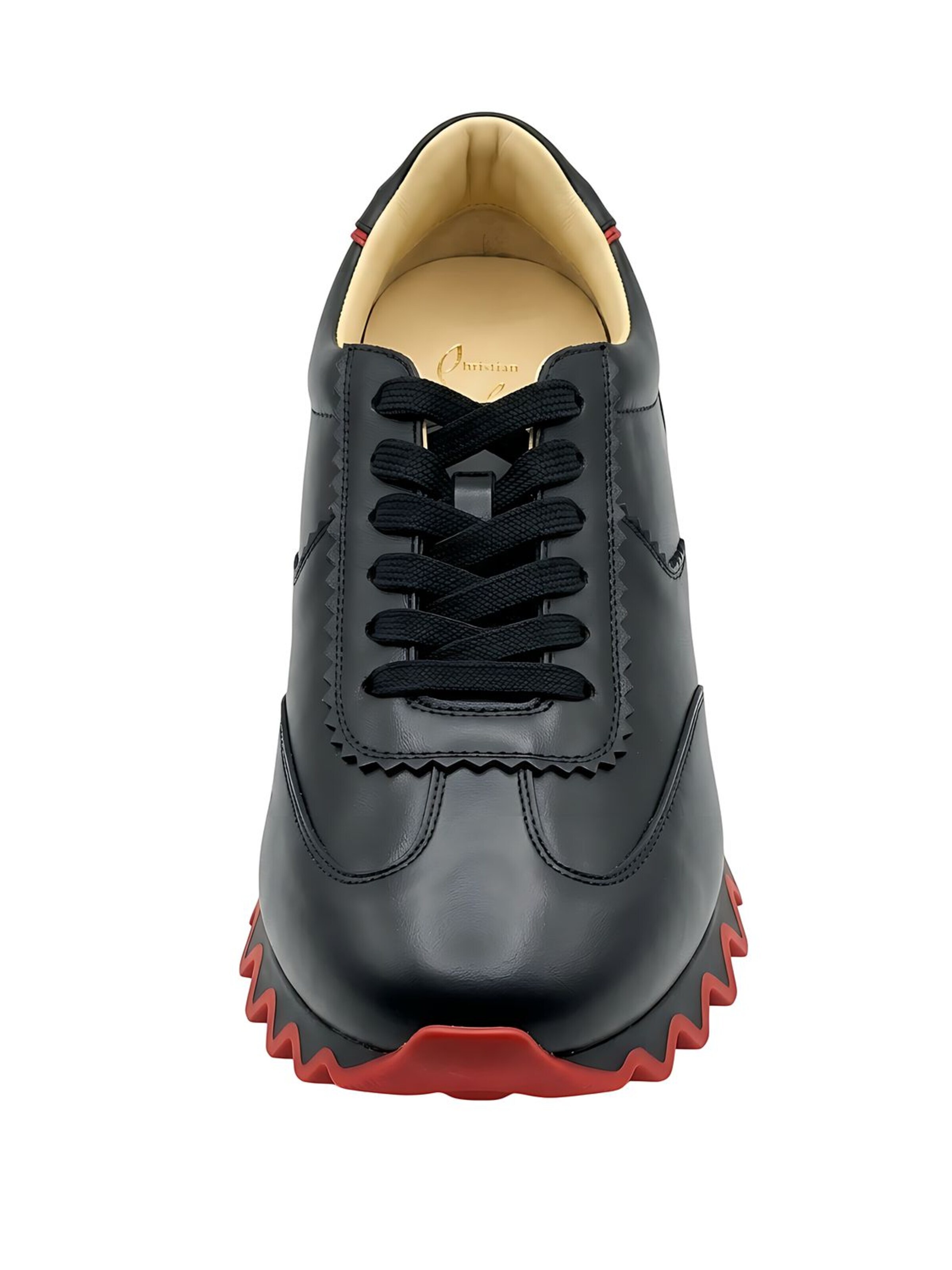 Christian Louboutin Sneakers laag 'Louboutin Sneakers Herren schwarz rot' in Zwart