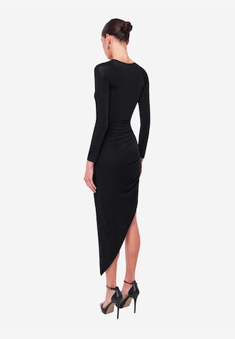 OW Collection Cocktailjurk 'DELILAH' in Zwart