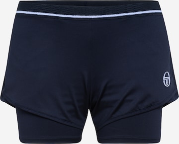 Sergio Tacchini Regular Workout Pants in Blue: front