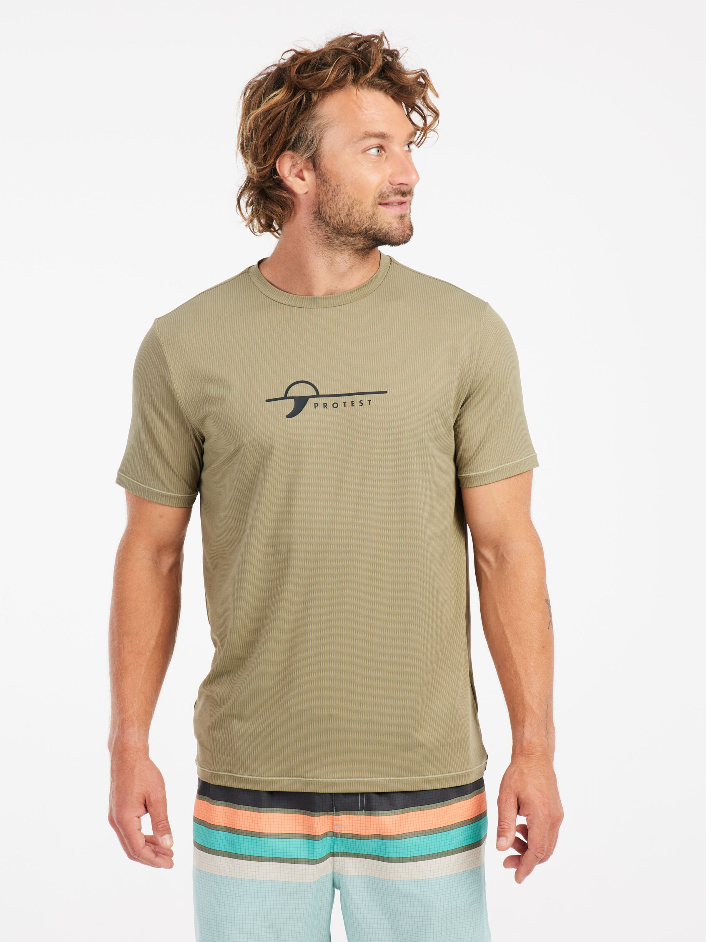 PROTEST Performance shirt 'PRTCore' in Green: front