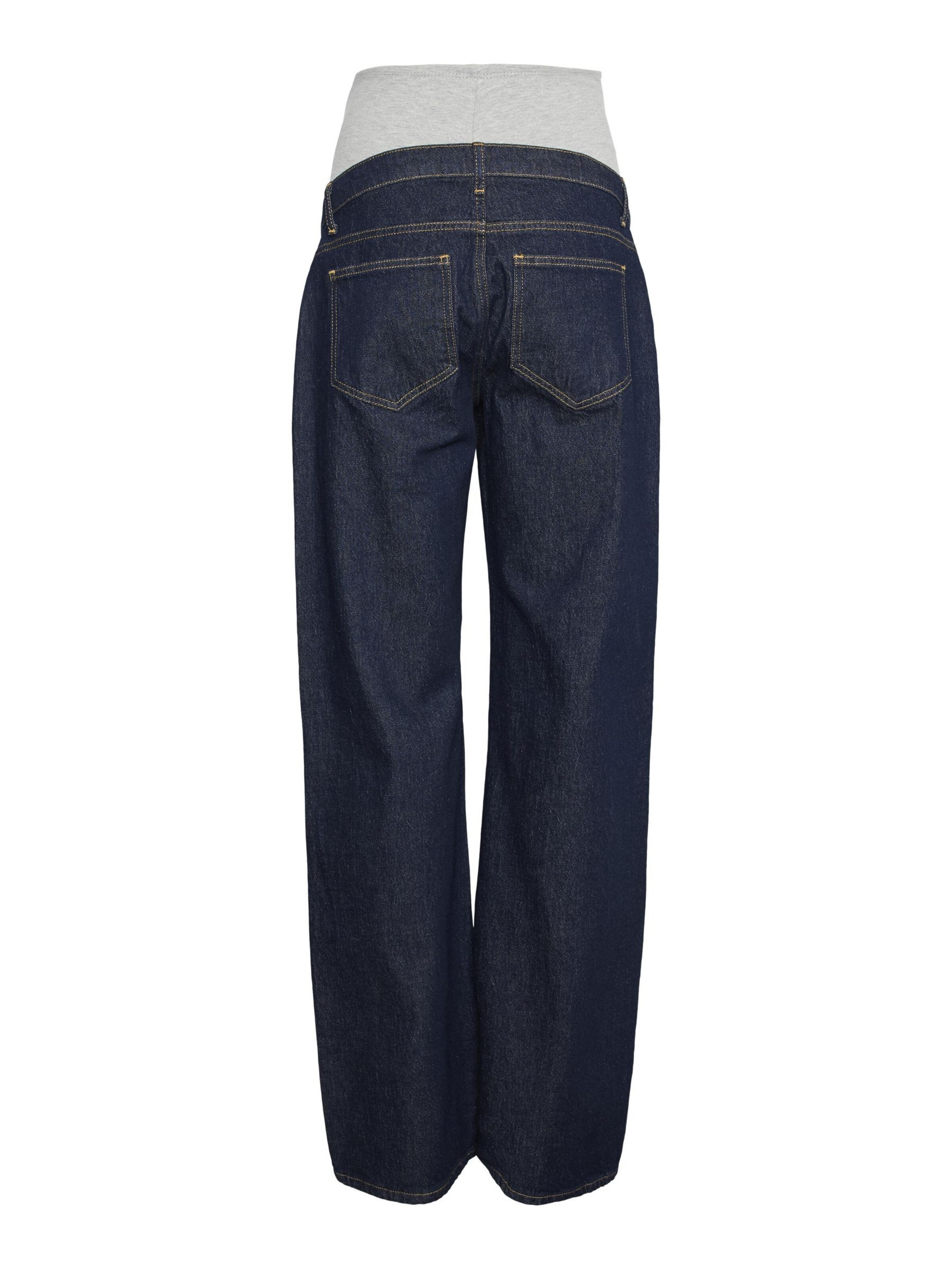 MAMALICIOUS Wide Leg Jeans i blå