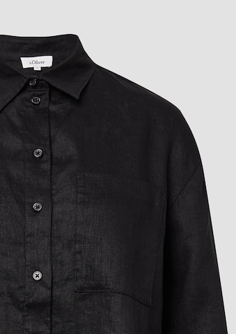 s.Oliver Blouse in Black