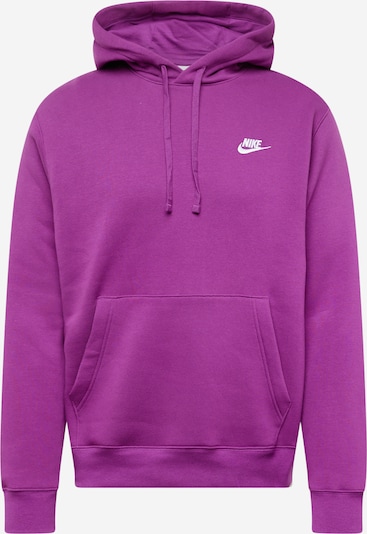 Nike Sportswear Свитшот 'Club Fleece' в Лиловый / Грязно-белый, Обзор товара