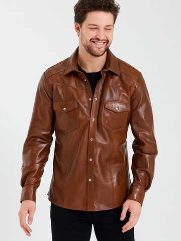 Ron Tomson Lederjacke in Braun