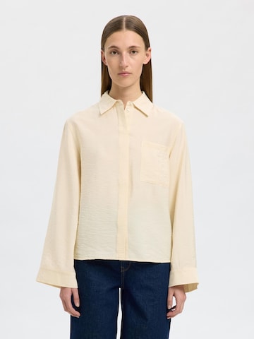 SELECTED Blouse in Yellow: front