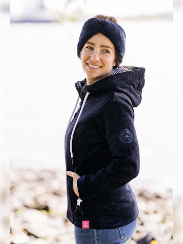 salzhaut Fleece jas 'HARMKEA' in Blauw