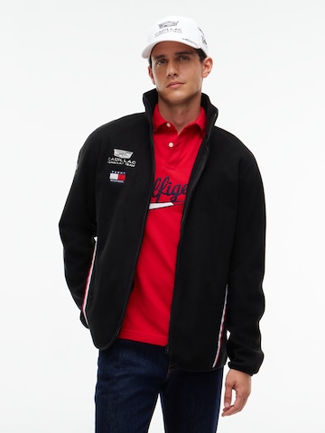 TOMMY HILFIGER Кофта на молнии 'TH X CF1 Replica' в Черный: спереди
