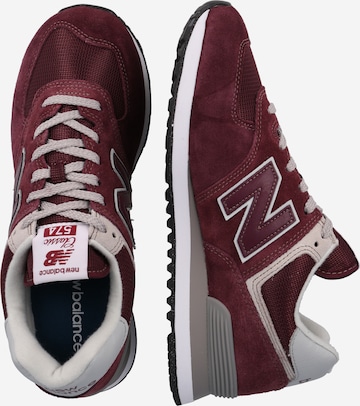 Sneaker bassa '574' di new balance in rosso