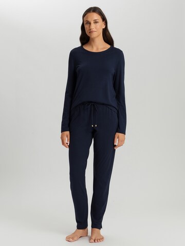 Hanro Shirt ' Sleep & Lounge ' in Blue