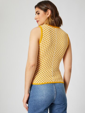 Guido Maria Kretschmer Women - Top de punto 'Verena' en amarillo