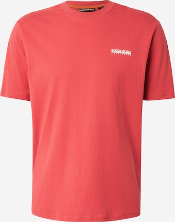 NAPAPIJRI Μπλουζάκι σε κόκκινο: μπροστά