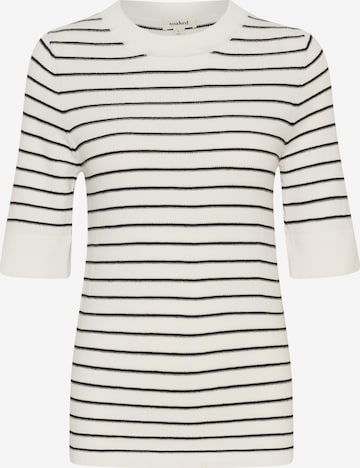 SOAKED IN LUXURY Sweater 'SLSpina' in White: front