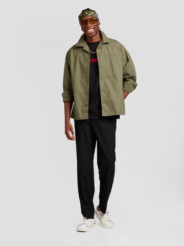 JACK & JONES Normální Kalhoty se sklady v pase 'JPRBushwick Mathew' – černá