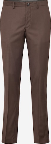 Coupe slim Pantalon à plis 'JPRSolaris' JACK & JONES en marron : devant